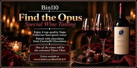 Find the Opus Wine Tasting Event @ Bin110