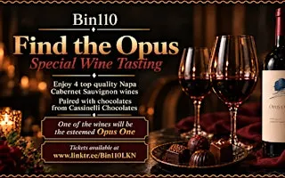 Find the Opus Wine Tasting Event @ Bin110