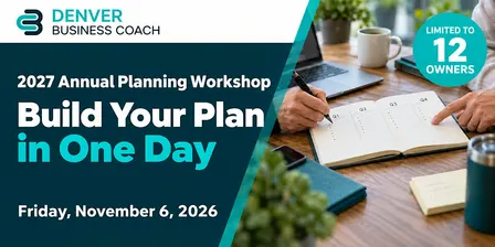2027 Annual Planning Workshop: Build Your Plan in One Day