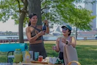 PILATES & MIMOSAS AT SOUTH SHORE PARK in Spanish
