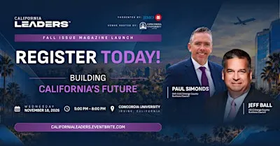 California Leaders Fall Issue Magazine Launch Presented By BMO