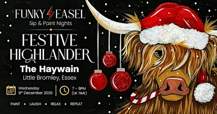 Sip & Paint Night At The Haywain, Little Bromley