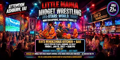 Little Mania Wrestling: Big Action, Tiny Wrestlers! Ashburn, VA!