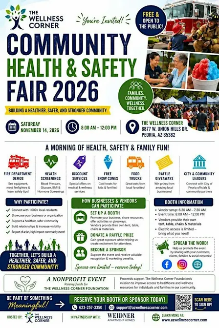 Community Health and Safety Fair - Vendor Sign up