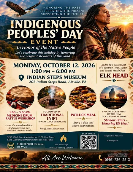 Indigenous Peoples' Day Event: Traditional Inipi and Potluck Meal