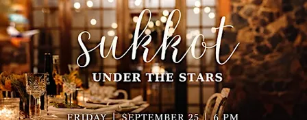 Sukkot Dinner Under The Stars