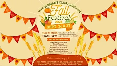 Woman's Club of El Paso Fall Festival 2026