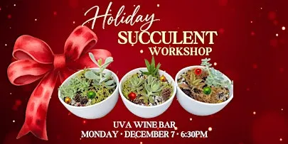 Holiday Succulent Planter Workshop