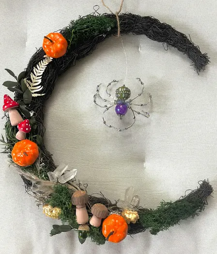 Crescent Moon fall wreath