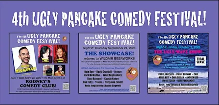 4th UGLY PANCAKE COMEDY FESTIVAL! Fri, Oct 2nd Night 3: THE UGLY WAVE SHOW