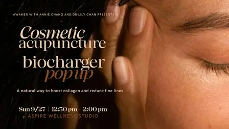 Cosmetic Acupuncture and BioCharger Pop Up