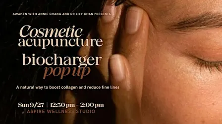 Cosmetic Acupuncture and BioCharger Pop Up