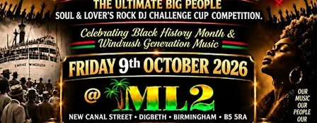 "IT'S A KNOCKOUT" THE MIDLANDS ULTIMATE SOUL & LOVERS ROCK DJ CHALLENGE CUP