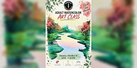 Watercolor Art Class – Paint, Sip & Unwind