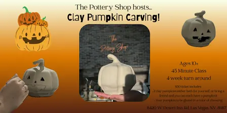 Carve a Clay Pumpkin  at The Pottery Shop (DI & Durango)