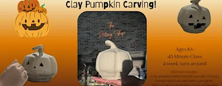 Carve a Clay Pumpkin at The Pottery Shop (DI & Durango)