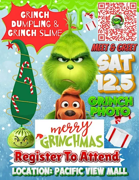 Grinchmas Workshop | Meet & Greet | Ages 3+