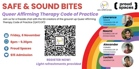Safe and Sound Bites: Queer Affirming Therapy Code of Practice (QAT COP)