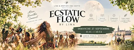 Full moon Ecstatic Flow Bordeaux | Danse libre • Breathwork • Silent Disco
