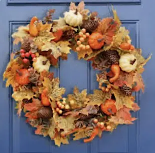Autumn wreath making