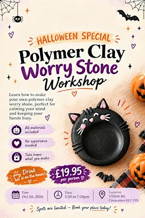 Halloween Special Polymer Clay workshop - Sip and Craft