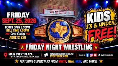 Wrestle World Texas: LIVE Friday Night Wrestling