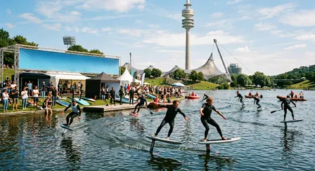 Pumpfoiling am Olympiasee