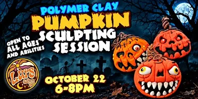 Polymer Clay Halloween Pumpkin Sculpting