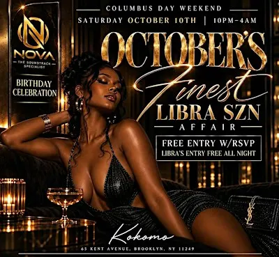 October's Finest: The Libra SZN Affair @ Kokomo Restaurant & Lounge NYC