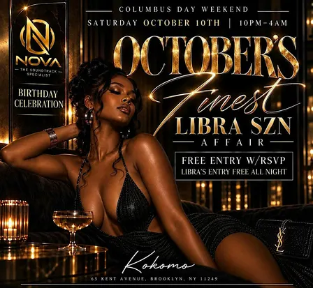 October's Finest: The Libra SZN Affair @ Kokomo Restaurant & Lounge NYC