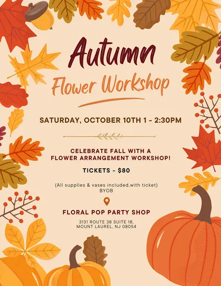 Autumn Flower Workshop