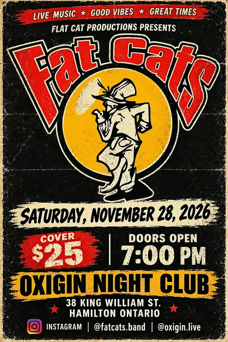 Fat Cats - 9 Lives (one show) Tour