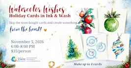 Watercolor Wishes: Holiday Cards in Ink & Wash