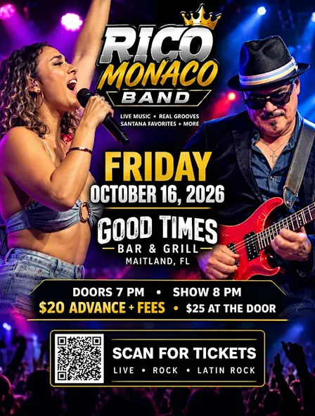 Rico Monaco Band Live at Good Times Bar & Grill