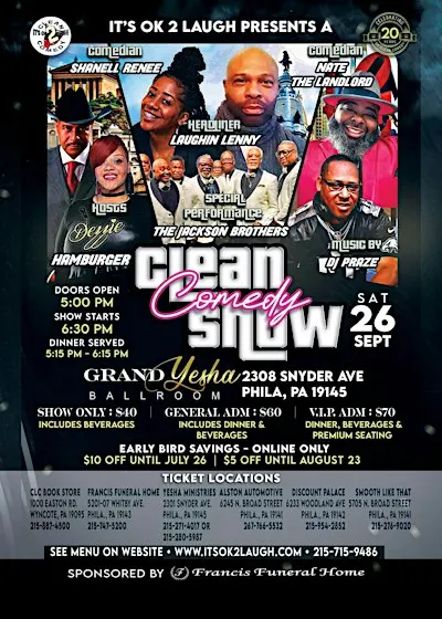 It's Ok 2 Laugh presents a Clean Comedy Show