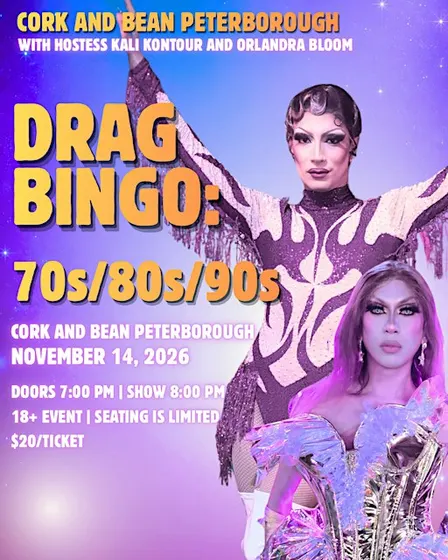Drag Bingo at Cork and Bean Peterborough: 70s/80s/90s