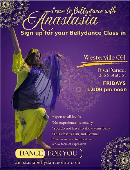 Anastasia Bellydance Ohio Westerville class