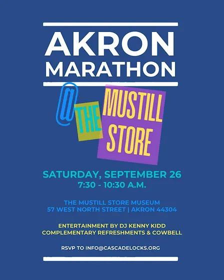 Akron Marathon Cheer @The Mustill Store