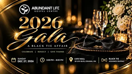 Abundant Life Gospel Centre 2026 Gala — A Black Tie Affair
