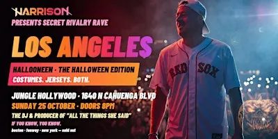 Harrison Presents: Secret Rivalry Rave HALLOONEEN - Los Angeles