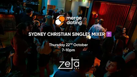 Sydney | Christian Singles Mixer | Zeta Bar | 22nd October | 20s & 30s