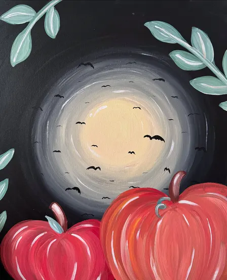 Pumpkin & Bats - Halloween Paint & Sip @ PublicHouse!