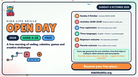 Kids Life Skills Open Day 2026 - Free Morning for Ages 4-16
