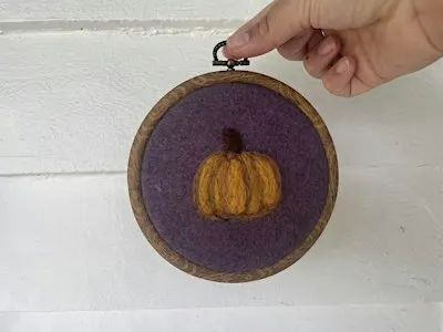 Fall Pumpkin Needle Felting