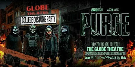 UNDRGRND PRESENTS: THE PURGE - Halloween Costume Party @ The Globe Theatre