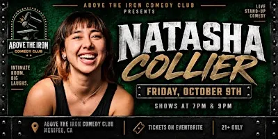 Natasha Collier Live in Menifee | October 9th | 7 PM & 9 PM