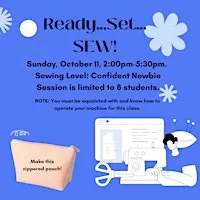 Ready...Set...SEW A ZIPPERED POUCH!