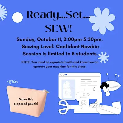 Ready...Set...SEW A ZIPPERED POUCH!