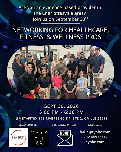 Networking for Charlottesville Healthcare, Fitness & Wellness Professionals