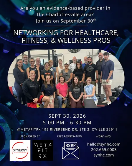 Networking for Charlottesville Healthcare, Fitness & Wellness Professionals